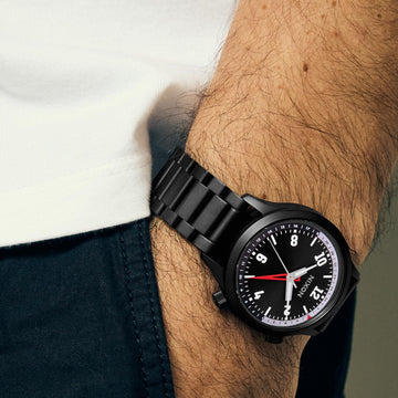 Nixon Drifter 40 Watch - Super Black/Black Sunray