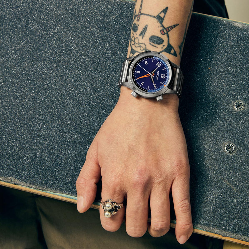 Nixon Drifter 40 Watch - Silver/Midnight Sunray