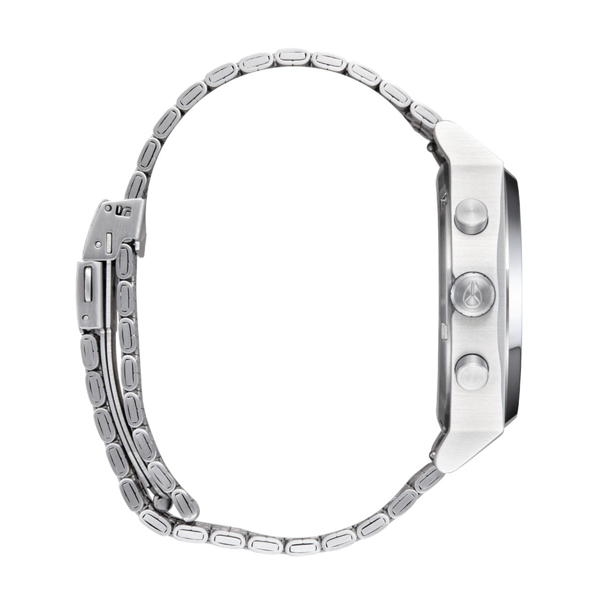 Nixon Time Teller Chrono Watch - Chrome/Black/Chrome Sunray image 3