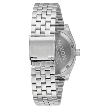 Nixon Medium Time Teller Watch - Silver/Turquoise