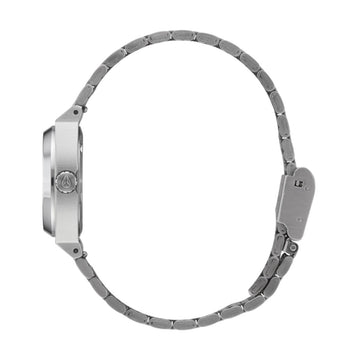 Nixon Small Time Teller Watch - Silver/Pink