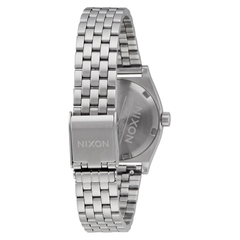Nixon Small Time Teller Watch - Silver/Pink