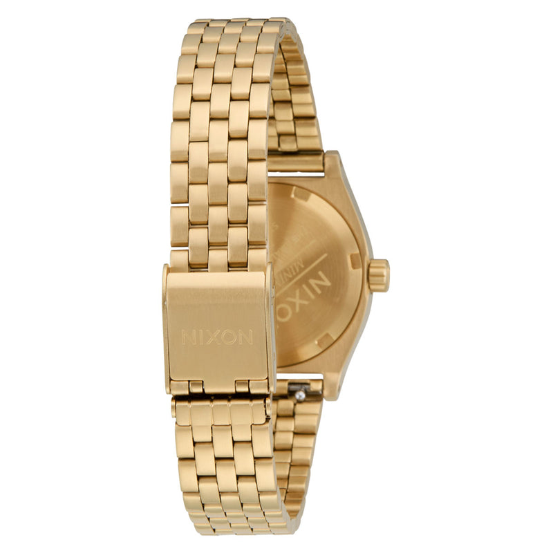 Nixon Small Time Teller Watch - Gold/Black/Gold