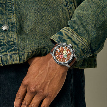 Nixon 51-30 Chrono Watch - Silver/Rosewood/Chocolate