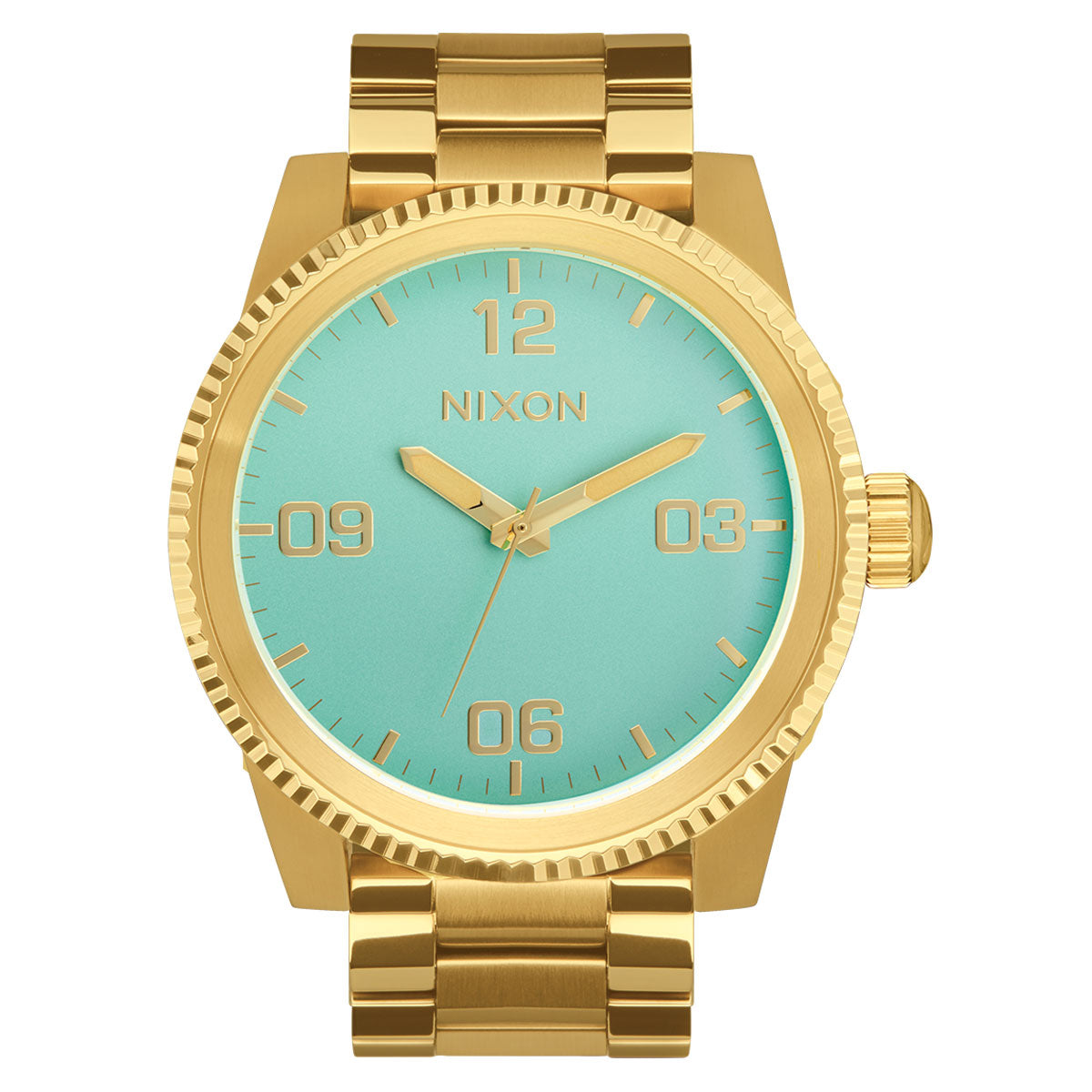 Nixon Corporal SS Watch - Gold/Turquoise/Gold – CCS