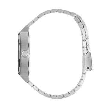 Nixon Time Teller Watch - Silver/Coral