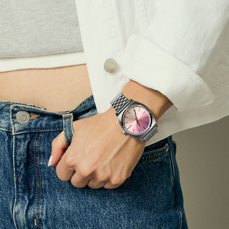 Nixon Time Teller Watch - Silver/Dawn