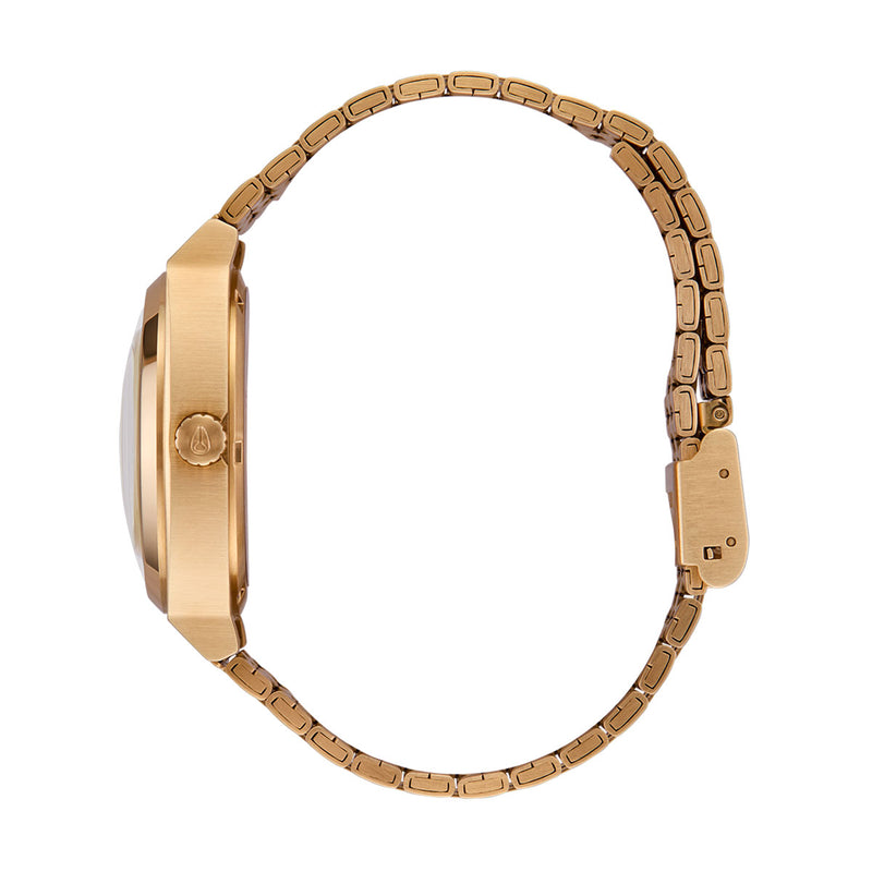 Nixon Time Teller Watch - 4th Dim Gold/Vintage White