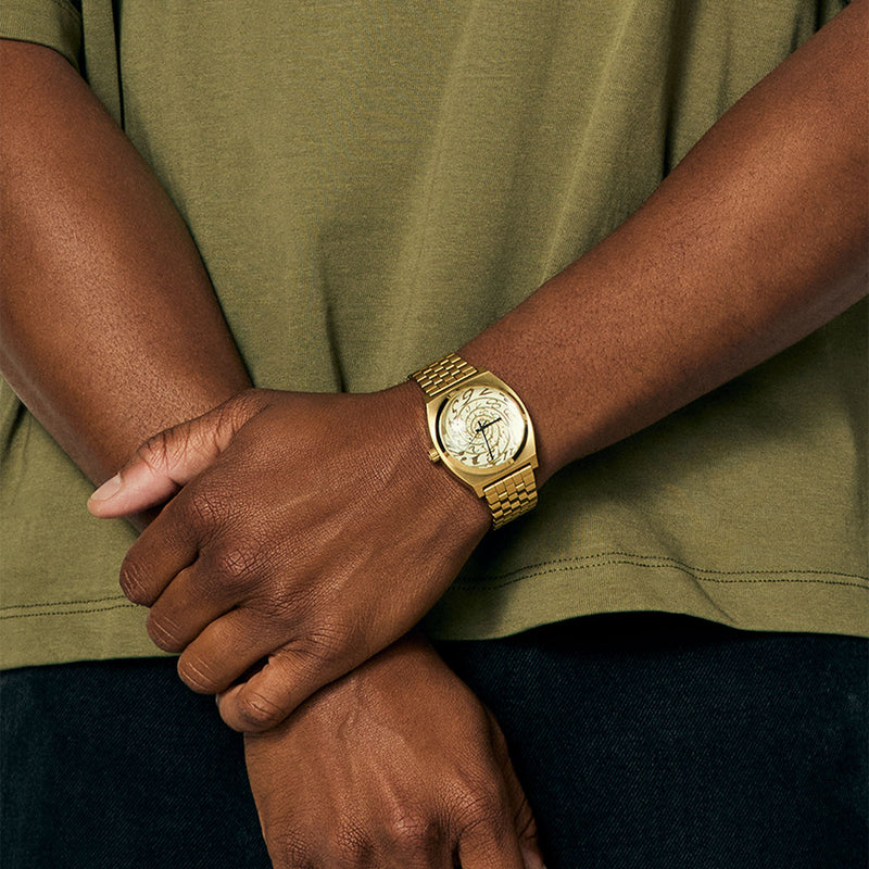 Nixon Time Teller Watch - 4th Dim Gold/Vintage White
