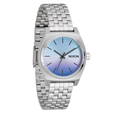 Nixon Time Teller Solar Watch - Silver/Snow