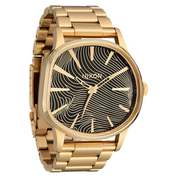 Nixon Sentry Wobble Watch - 4th Dim Gold/Black