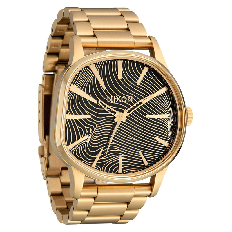 Nixon Sentry Wobble Watch - 4th Dim Gold/Black