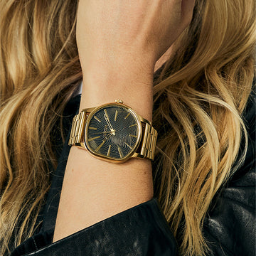 Nixon Sentry Wobble Watch - 4th Dim Gold/Black