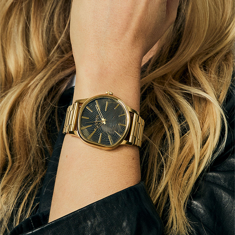 Nixon Sentry Wobble Watch - 4th Dim Gold/Black