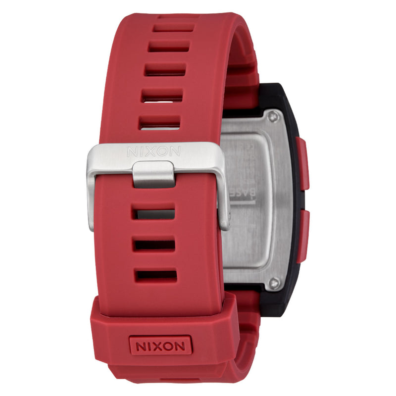 Nixon Base Tide Pro Watch - Black/Hot Sauce
