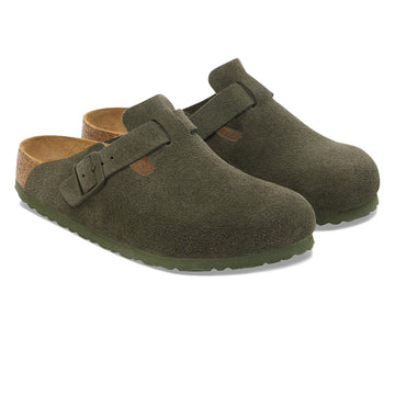 Birkenstock Womens Boston Sandals - Thyme Suede