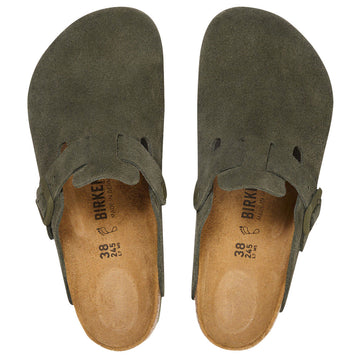 Birkenstock Womens Boston Sandals - Thyme Suede