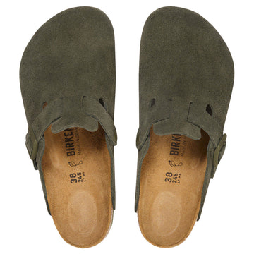 Birkenstock Boston Sandals - Thyme Suede