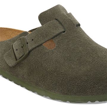 Birkenstock Boston Sandals - Thyme Suede
