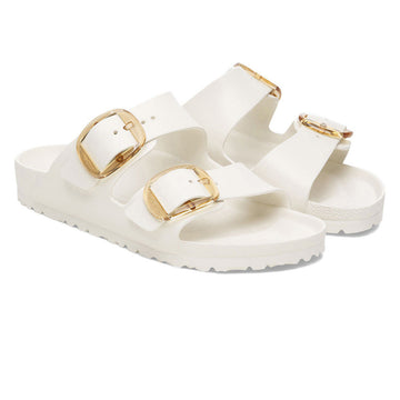 Birkenstock Womens Arizona Big Buckle EVA Sandals - Eggshell