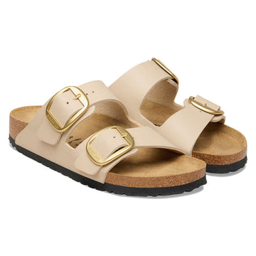 Birkenstock Womens Arizona Big Buckle Sandals Shoes - Sandcastle Birko-Flor