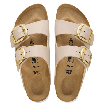 Birkenstock Womens Arizona Big Buckle Sandals Shoes - Sandcastle Birko-Flor