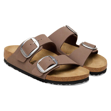 Birkenstock Womens Arizona Big Buckle Sandals Shoes - Mocha Birkibuc