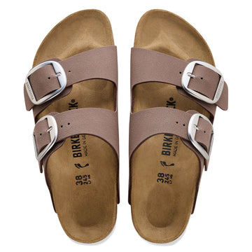 Birkenstock Womens Arizona Big Buckle Sandals Shoes - Mocha Birkibuc
