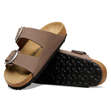 Birkenstock Womens Arizona Big Buckle Sandals Shoes - Mocha Birkibuc