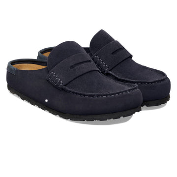 Birkenstock Womens Naples Wrapped Narrow Sandals - Midnight Suede
