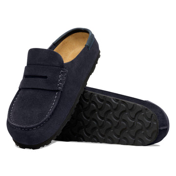Birkenstock Womens Naples Wrapped Narrow Sandals - Midnight Suede