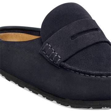 Birkenstock Womens Naples Wrapped Narrow Sandals - Midnight Suede