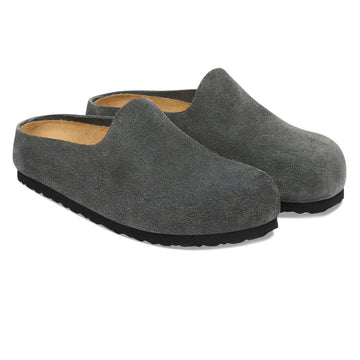 Birkenstock Womens Amsterdam Wrapped Narrow Sandals - Charcoal Suede