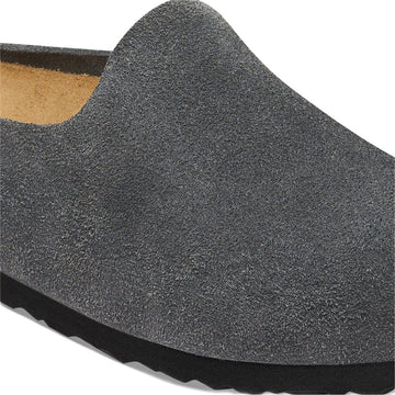 Birkenstock Womens Amsterdam Wrapped Narrow Sandals - Charcoal Suede