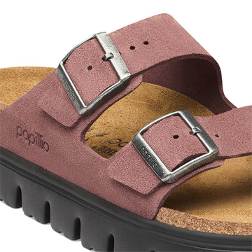 Birkenstock Womens Arizona Chunky Sandals - Pepper Suede