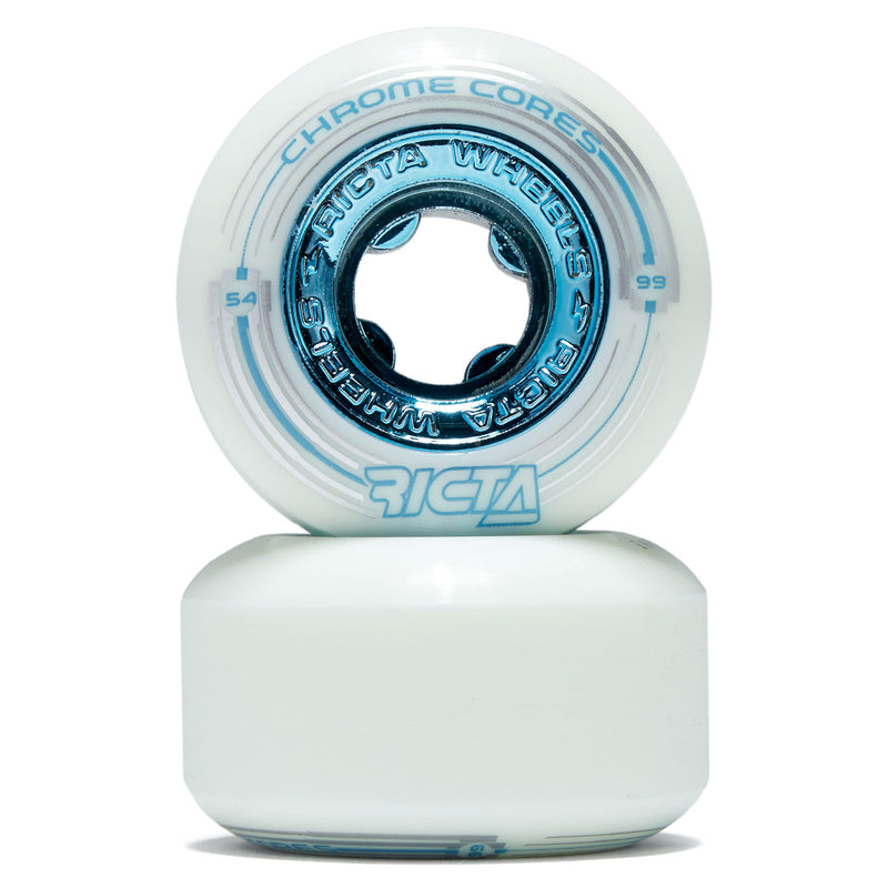 Ricta Chrome Core 99a Skateboard Wheels - White - 53mm