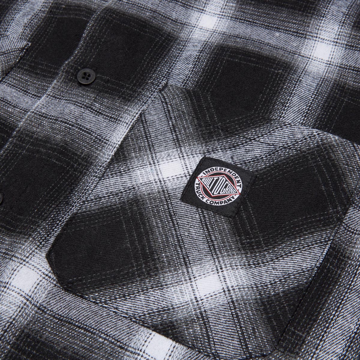 Independent Uncle Charlie Flannel Shirt - Black/White image 3