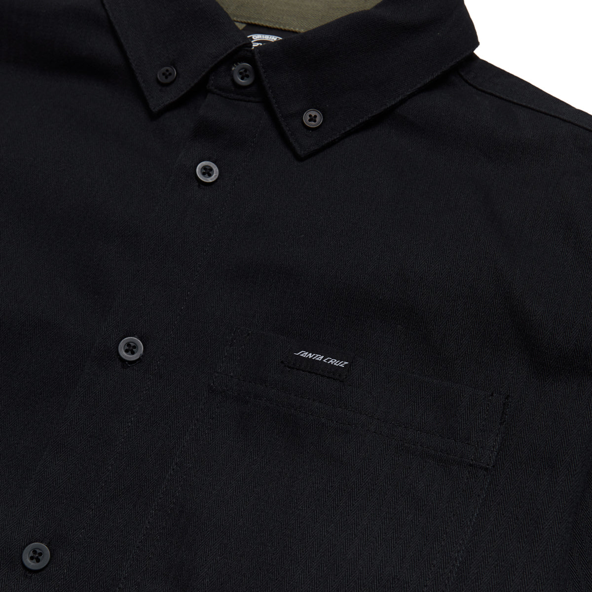 Santa Cruz Bowman Long Sleeve Work Shirt - Black image 3