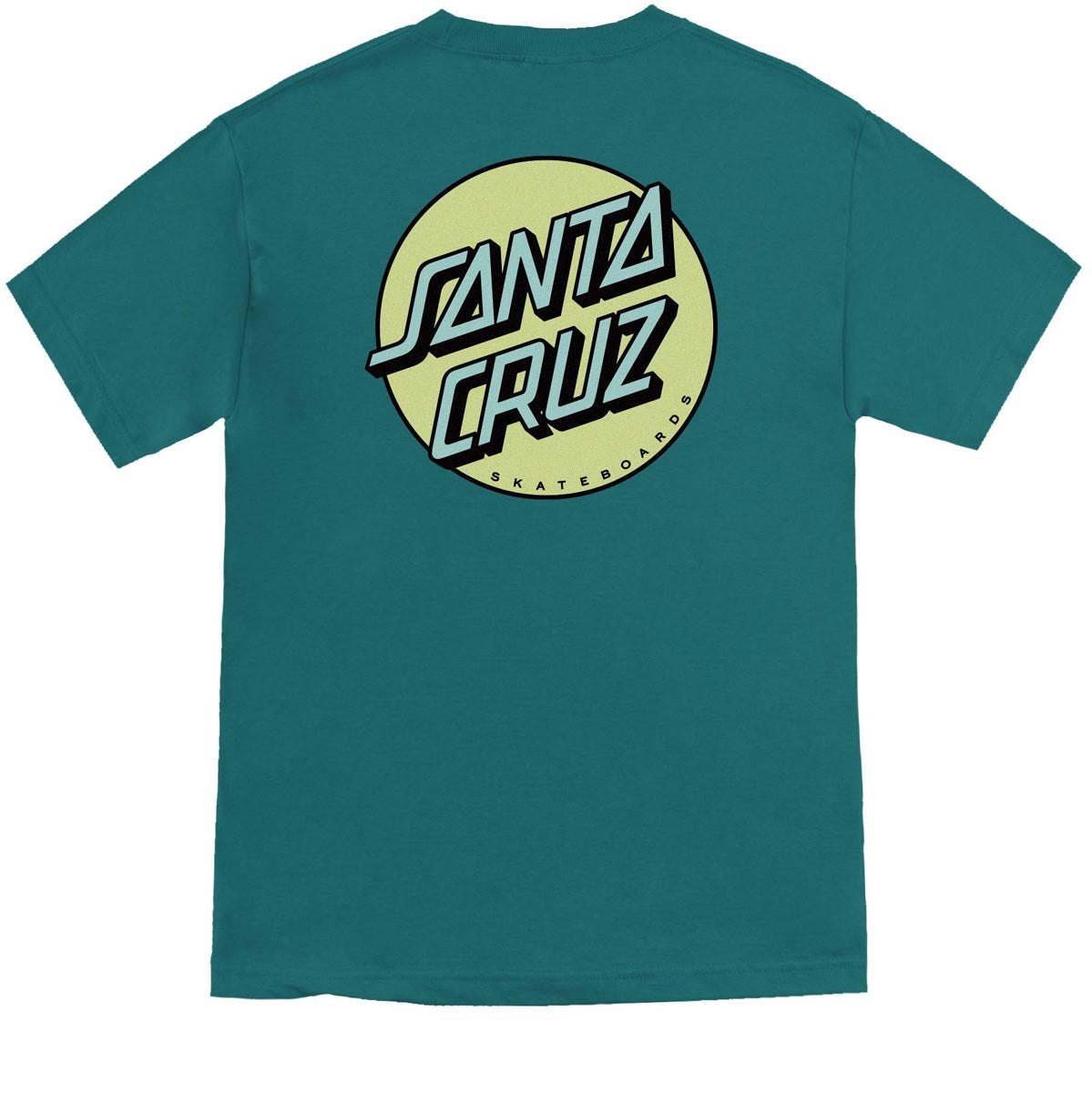 Santa Cruz Other Dot T-Shirt - Teal/Lime image 2