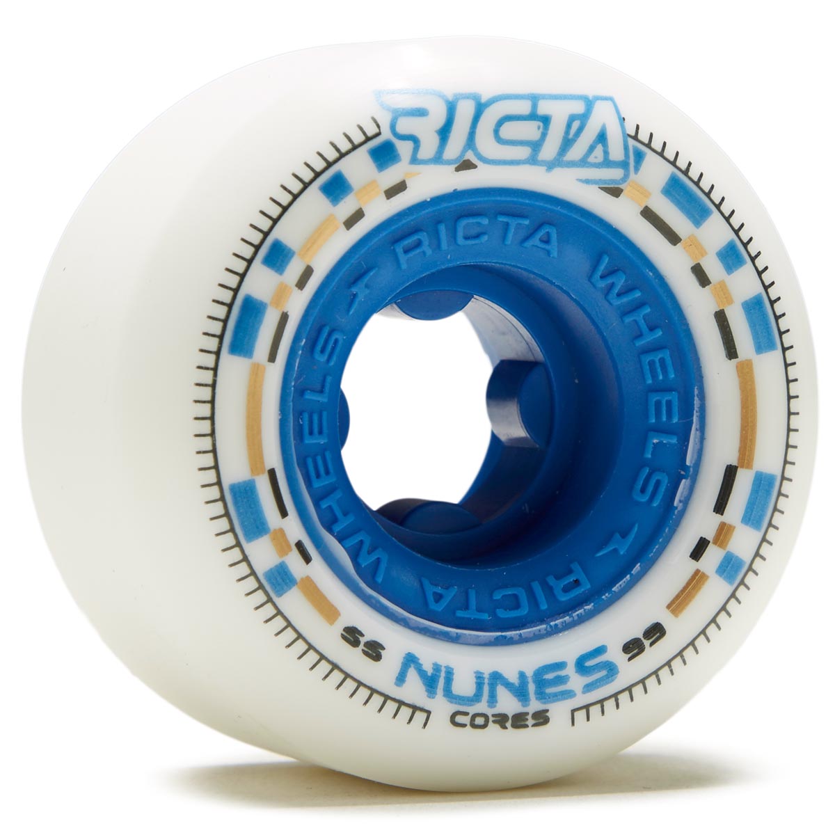 Ricta Nunes Cores Wide 99a Skateboard Wheels - White - 55mm image 1