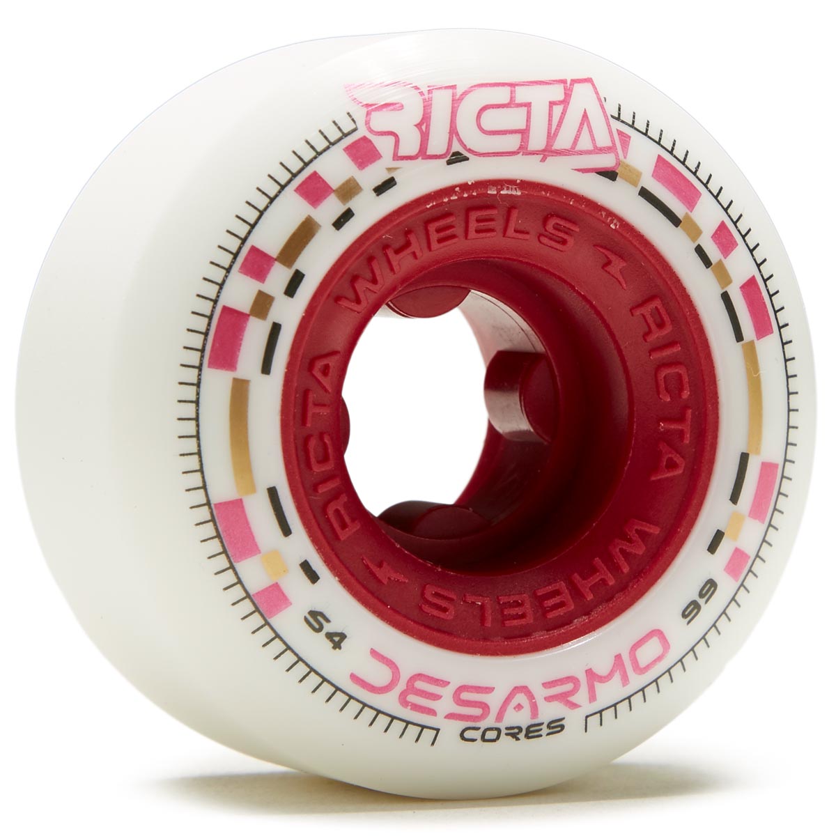 Ricta Desarmo Cores Round 99a Skateboard Wheels - White - 54mm image 1