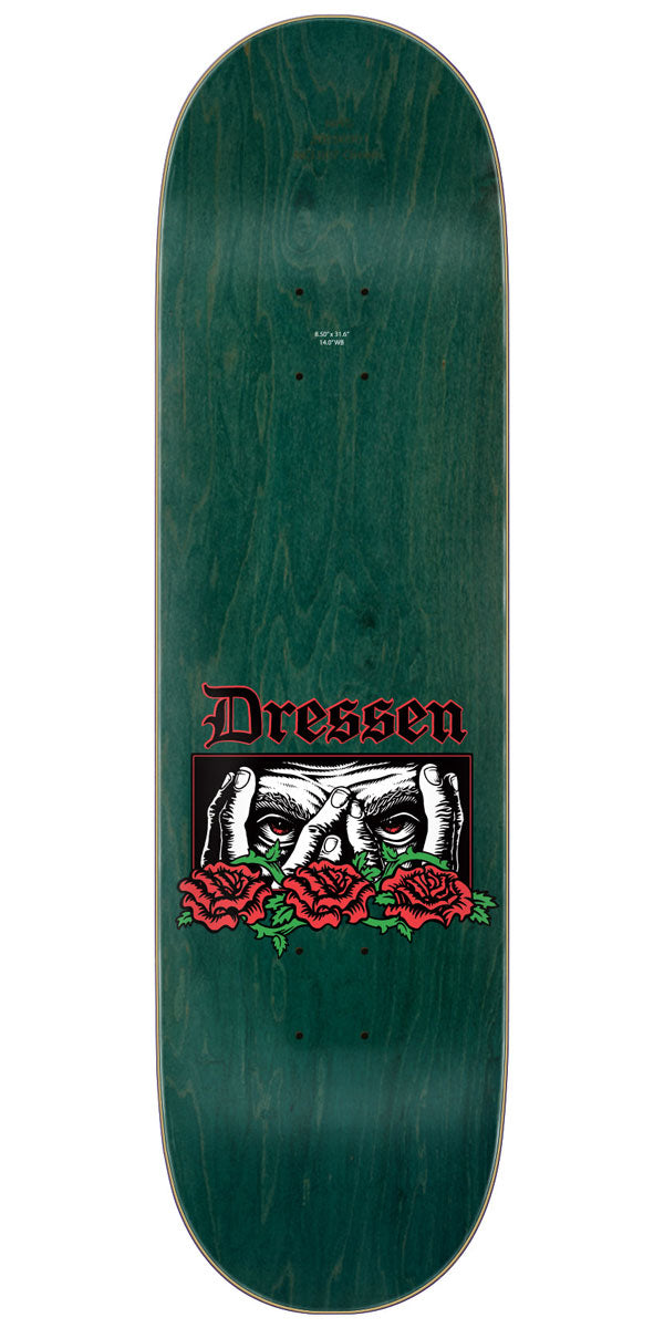 Santa Cruz Dressen Rose Vines Everslick Skateboard Deck - 8.50
