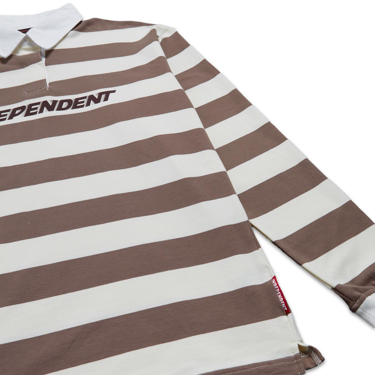 Independent OG Speed Long Sleeve Rugby Shirt - Natural Stripe image 3