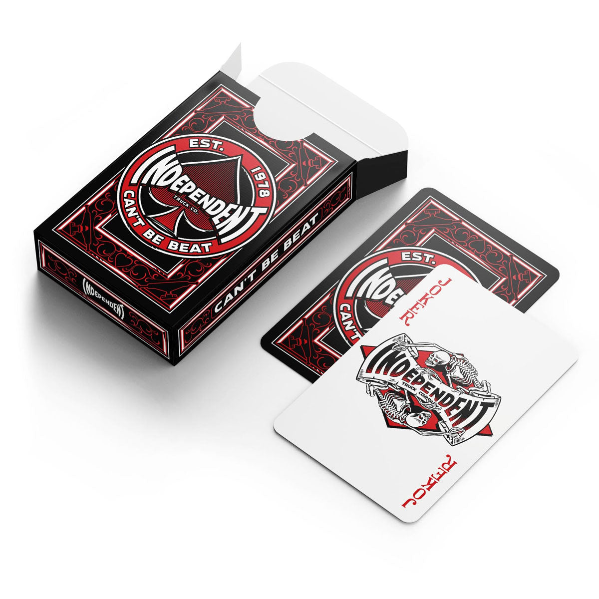 Independent Can't Be Beat Playing Cards - Black/Red image 2