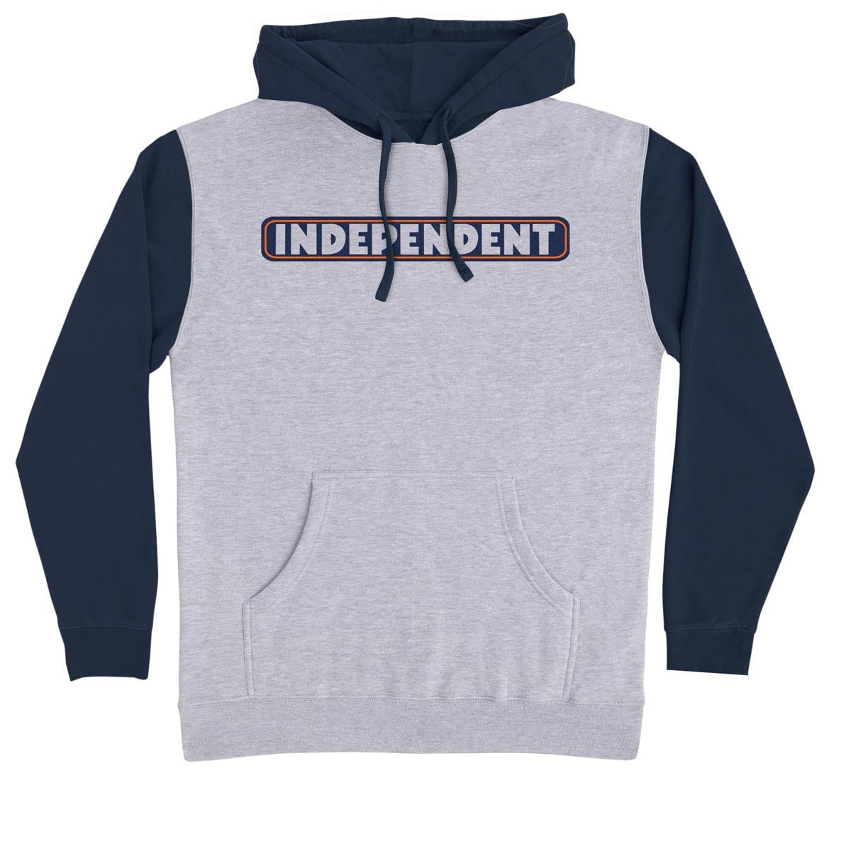 Independent Bar Logo Hoodie - Grey Heather/Slate Blue image 1