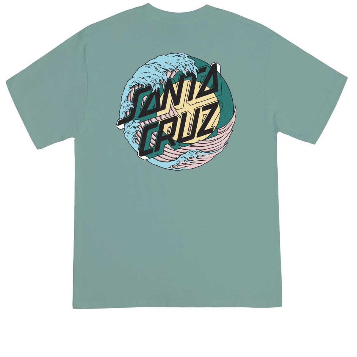 Santa Cruz Tsunami Dot T-Shirt - Cypress Green image 1