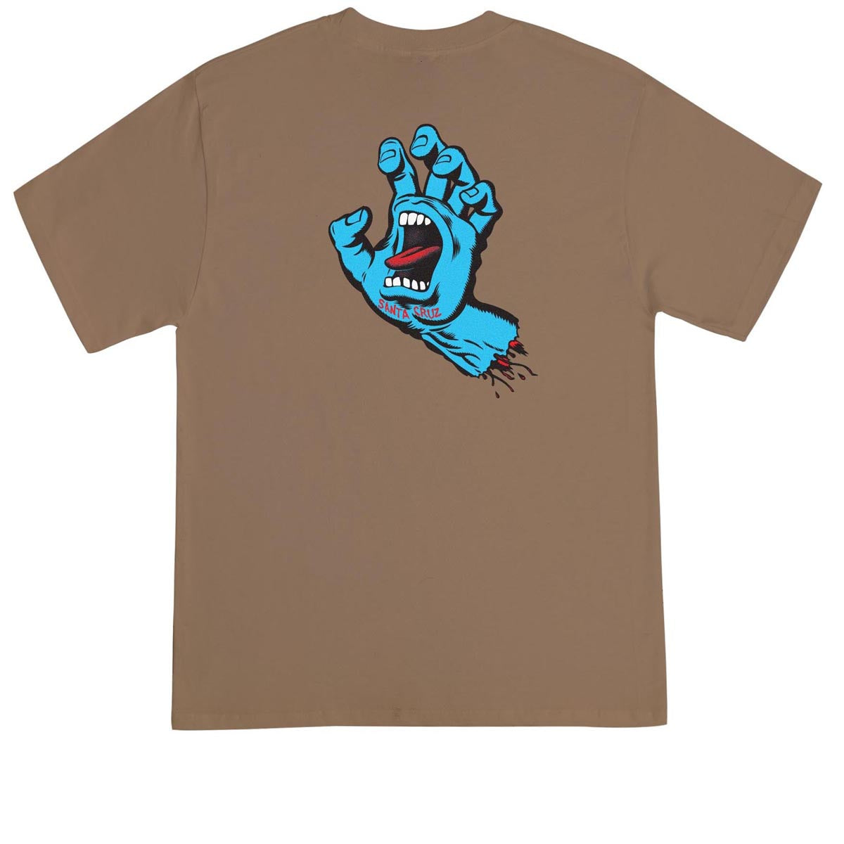 Santa Cruz Screaming Hand T-Shirt - Woodland Brown image 2