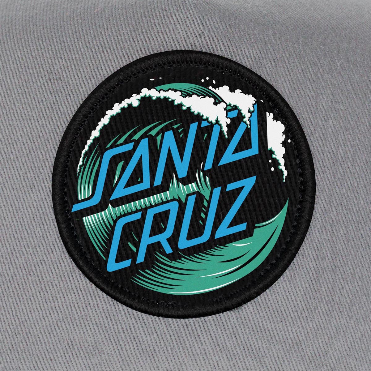 Santa Cruz Wave Dot Snapback Hat - Cement image 3