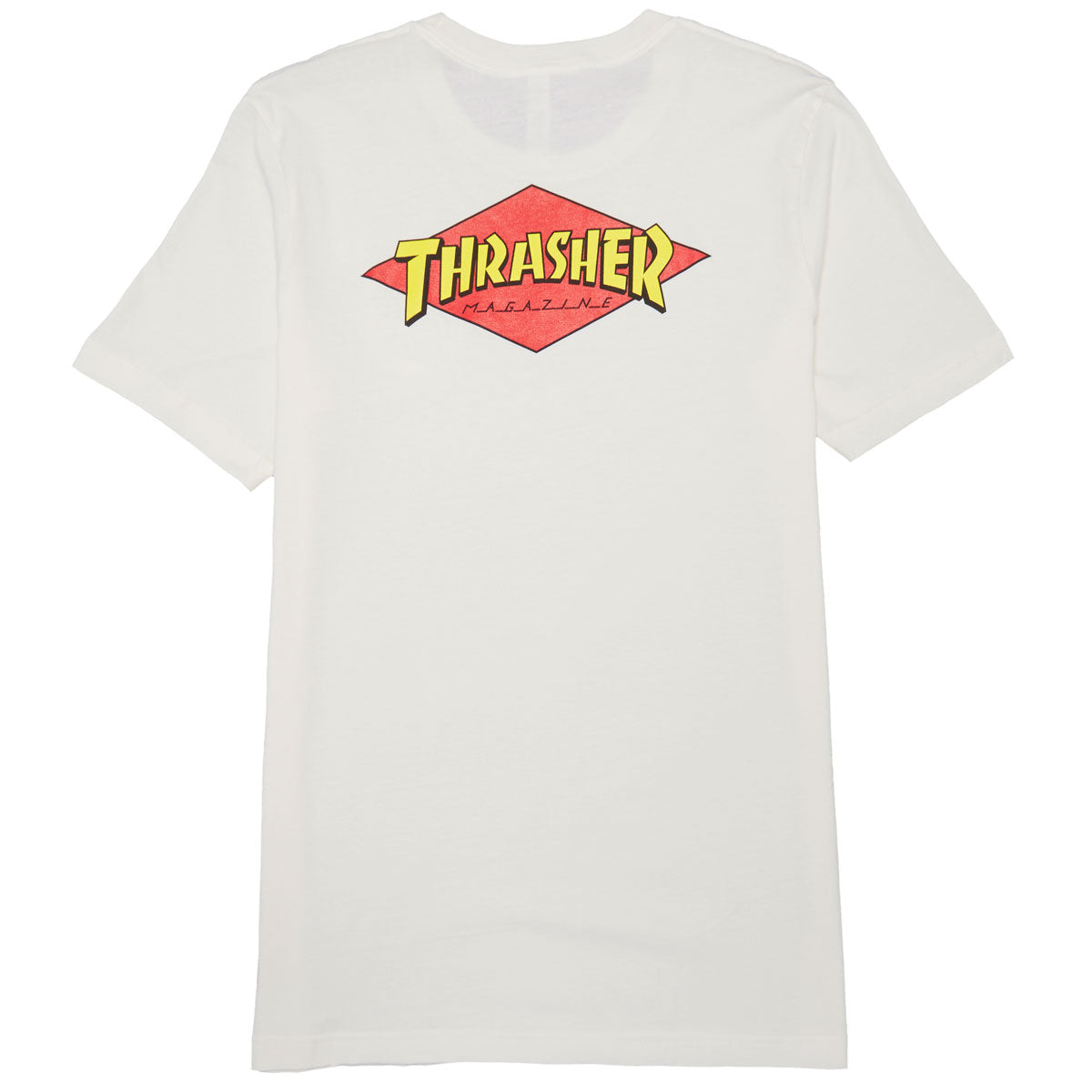 Santa Cruz x Thrasher Womens Diamond Dot Boyfriend T-Shirt - Vintage White image 1