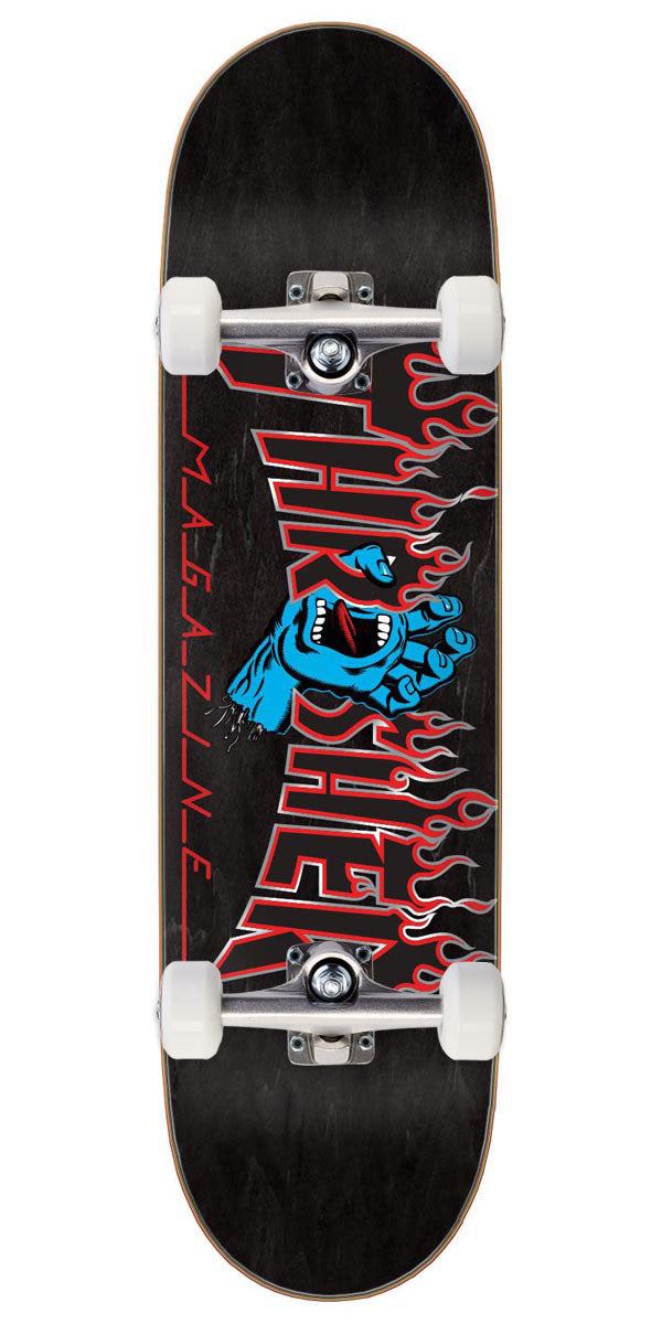 Santa Cruz x Thrasher Screaming Flame Logo Skateboard Complete - 8.50